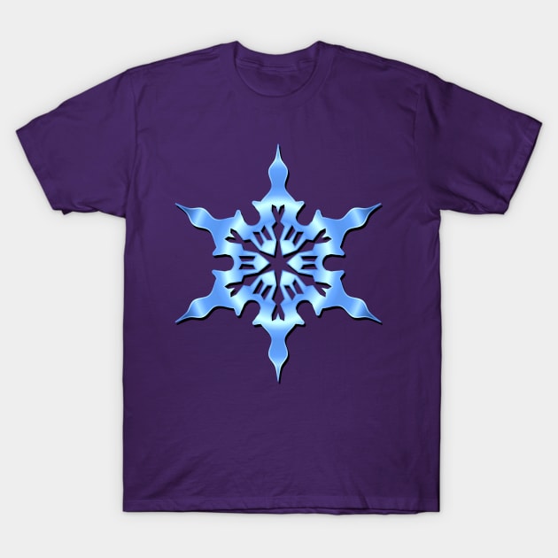 Blue Snowflake T-Shirt by Scar